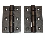 Cast iron self colour butt hinges 3"